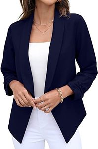 <span class=keywords><strong>Blazer</strong></span> Leggero da Donna 2022 con Maniche 3/4 e Apertura Frontale, Taglie Forti - Product Image 6