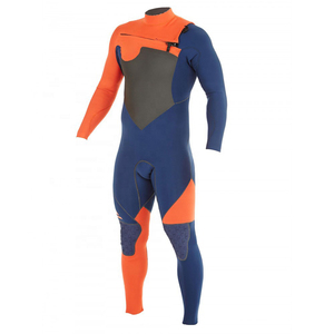 Combinaisons de plongée personnalisées en néoprène imperméable avec logo GBS 4/3 pour hommes, fermeture éclair sur la poitrine, pour le surf et la plongée en eau froide, vente en gros - Product Image 6