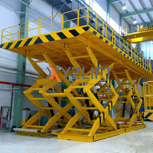 XYZLIFT tinggi angkat 5 m kapasitas beban 20 ton stasioner besar platform gunting <span class=keywords><strong>Hoist</strong></span> meja angkat untuk industri kargo muatan - Product Image 3
