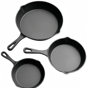 Ensemble de poêles à <span class=keywords><strong>paella</strong></span> en fonte noire rondes miniatures pré-assaisonnées <span class=keywords><strong>pour</strong></span> chefs en gros - Product Image 5