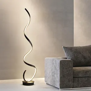 Hete Verkoop Moderne Eenvoudige Nordic Design Indoor Decoratieve Home Hotel Villa Spiraalvormige Led Vloerlamp