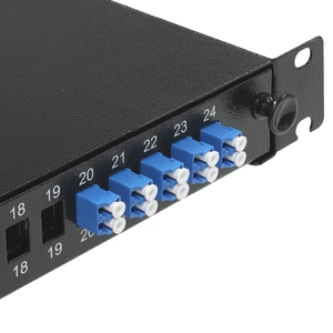 Sợi quang Patch Panel 1U 12-24 sợi (LC/SC/ST/FC) Rack <span class=keywords><strong>mount</strong></span> bao vây trượt ngăn kéo ODF cho trung tâm dữ liệu - Product Image 5