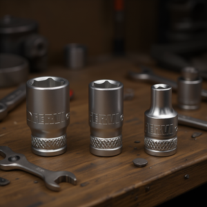 Clé à douille hexagonale Fervi série normale 6 8 10 mm en acier au chrome vanadium - Product Image 3