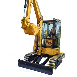 <span class=keywords><strong>Mini</strong></span>-excavatrice <span class=keywords><strong>sur</strong></span> chenilles hydraulique d'occasion Caterpillar Cat303.5E de 3,5 tonnes, modèle CAT303.5, avec chenilles en caoutchouc, lame de bulldozer et cabine fermée - Product Image 1