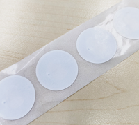 Etiqueta NFC Redonda de 25MM al por Mayor, 213 215 216 13.56MHz ISO14443A, Etiqueta RFID Pasiva, Etiqueta Adhesiva para Compartir en Redes Sociales desde el Teléfono