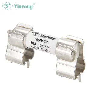 DC 1000V Porcelain 10*38 Solar Fuse For 10A/12A/15A/16A/20A/25A/30A Fuse Link GPV CE TUV For India Market