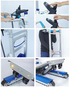 Chariot robuste, capacité de charge de 400 kg, monte-escaliers de 450 kg, chariot à main robuste, grande plateforme - Product Image 6