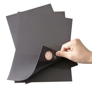 Fogli di gomma nera flessibile fogli magnetici bifacciali stampabili resistenti per la conservazione di matrici metalliche organizzare forniture artigianali per attrezzi - Product Image 1