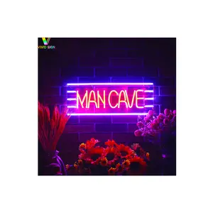 Drop Shipping Hoge Kwaliteit Custom Flex Rgb Lamp Neon Lights Waterdicht Silicium Led Man Cave Neon Teken