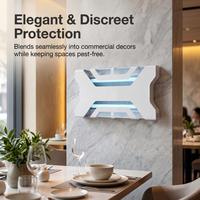 Piège à insectes électrique anti-moustiques à usage commercial avec membrane anti-explosion et ampoule LED UV pour 50-100 mètres carrés