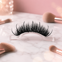Faux cils en vison 3D naturels en bande complète, vente en gros, fournisseur de cils à marque privée, cils en faux vison moelleux avec emballage