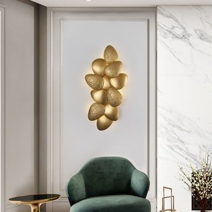 Lámpara de pared Pebble de acero inoxidable LED E27 para dormitorio, sala de estar, pasillo - Product Image 2