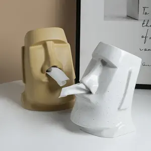 صندوق مناديل الأنف الإبداعي الاسكندنافي صندوق درج خزفي لتخزين الحلي الزخرفية - Product Image 1