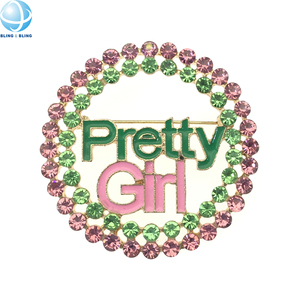 Pin <span class=keywords><strong>de</strong></span> la Hermandad Alpha para Chicas, Colgante <span class=keywords><strong>de</strong></span> Esmalte Rosa y Verde con Cadena <span class=keywords><strong>de</strong></span> Perlas, Broche para Regalo <span class=keywords><strong>de</strong></span> Graduación, Joyería y Accesorios - Product Image 3