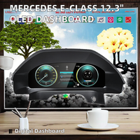Tableau de bord numérique intelligent QLED 12,3 pouces pour voiture, système Linux avec garantie d'un an