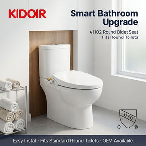 KIDOIR Premium PP Bidet WC à fermeture douce avec buse autonettoyante, bidet manuel pour la rénovation des salles de bain nord-américaines - Product Image 1