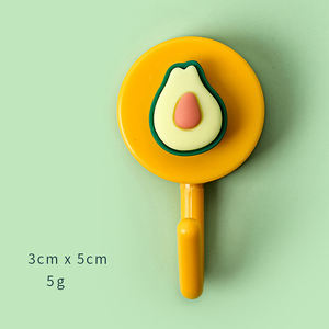 Hot Selling Kitchen Home 10 Pack <strong>Mini</strong> Cute Wall Hooks <strong>Hanger</strong> Creative Strong Seamless PVC Office Door Adhesive Hooks - Product Image 5