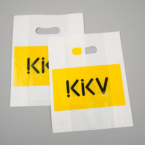 Porta mano all'ingrosso tasca piatta PE sacchetto regalo di plastica ispessito negozio di abbigliamento ad alta pressione borsa a mano piatta - Product Image 6