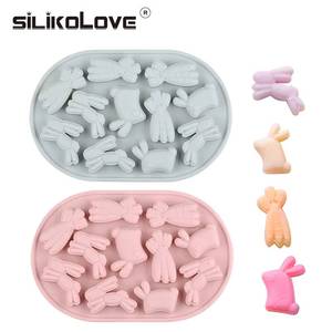MUYULINS Factory Easter 11-Cavity Rabbit Carrot Shaped LFGB Non-Stick BPA-Free <b>Silicone</b> Cake Decorating Mold - Product Image 6