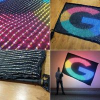 Bandes lumineuses LED RGB 3D pour plafond, panneau lumineux, éclairage de drapeau, éclairage vidéo, panneau lumineux en chaîne, vente en gros