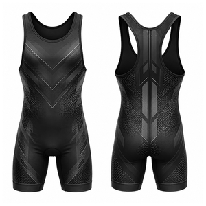 Combinaison de lutte légère imprimée unisexe pour l'entraînement et la compétition, vêtement de sport à séchage rapide, extensible, une pièce - Product Image 4