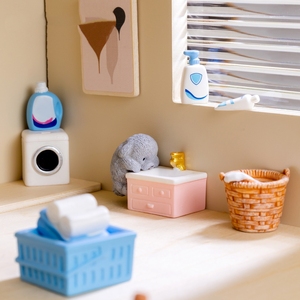 Artigianato creativo Micro paesaggio in resina fai da te decorazione per la casa ornamenti in miniatura oggetti da bagno oggetti di scena per il paesaggio del bagno - Product Image 2