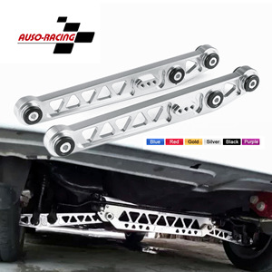 ชุดแขนควบคุมล่างหลังอะลูมิเนียม Auso-Racing รุ่น BWR สำหรับ Honda Civic EK ปี 96-00 แบบสามชิ้น สีเงิน แดง ทอง - Product Image 1