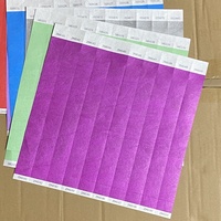 Muestra gratis diseño Tyvek pulsera logotipo personalizado código QR Tyvek papel pulsera Dupont papel pulseras