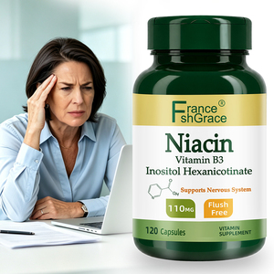 Capsules de vitamine B3 Niacine de haute qualité Shecome, favorisent la santé cardiaque et la santé du cholestérol chez les adultes, complément alimentaire de Niacine - Product Image 5