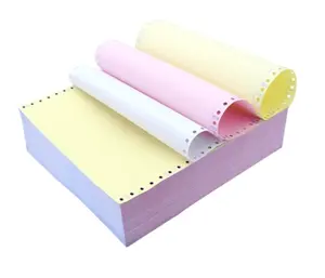 Trung Quốc nhà máy bán buôn 3-ply liên tục carbonless in ấn giấy hình thức NCR in ấn văn phòng máy tính giấy