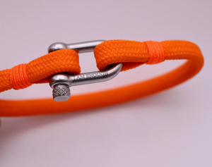Brazalete de Acero Inoxidable con Forma de U, Hecho a Mano con Cuerda Milanesa, Unisex, Moderno, Casual/Deportivo, Regalo de Joyería, Estilo Marinero - Product Image 4