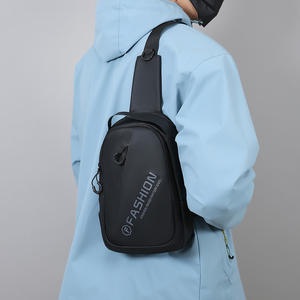 Sac de poitrine pour homme Fashion Registration Gv6j, grande capacité, revêtement PU, sac bandoulière pour sports de plein air, trajets quotidiens et voyages - Product Image 3