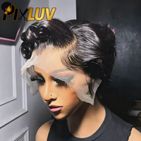 Perruques en cheveux humains en gros, perruques courtes coupe pixie en cheveux bruts, fournisseurs de perruques frontales HD en dentelle, perruques sans colle en dentelle frontale, perruques bouclées en cheveux humains