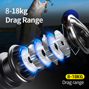 En stock <span class=keywords><strong>Moulinet</strong></span> de pêche spinning pour eau salée 2000-7000, Frein max 18kg, Zero Play, 6+1BB, Étanche, Équipement de pêche - Product Image 3