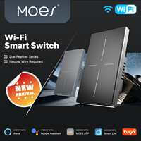 Tuya US Wifi interrupteur mural bouton poussoir intelligent avec scène de lumière neutre 2in1 interrupteur APP télécommande fonctionne avec Alexa Google Home