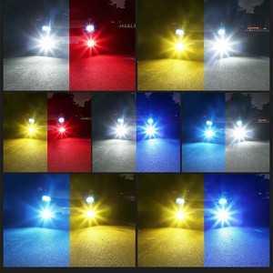 Nuova Luce Fendinebbia Anteriore LED Bicolore 12V 1200LM 7.5W 24smd 9006 H11 H16 H4 H7 Universale, Vendita Calda Transfrontaliera - Product Image 3
