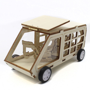 Kit de Modelo de Cabina de Reparación de Ingeniería en Madera DSQ para Niños, Juguete Educativo de Ciencia, 7-9 Años, Ensamblaje Manual - Product Image 3