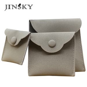 Venta al por mayor anillo collar de <span class=keywords><strong>la</strong></span> joyería de almacenamiento de bolsa de perlas de joyería de bolsa de cuero con encaje - Product Image 1