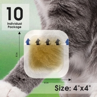 Pansement auto-adhésif stérile en hydrogel transparent avec pression aux extrémités invisible pour chats