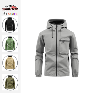 Veste décontractée à capuche pour homme, nouvelle collection printemps-automne, imperméable et coupe-vent, <span class=keywords><strong>doudoune</strong></span>, veste de travail - Product Image 1