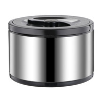 Termo de Acero Inoxidable, Moderno, Minimalista, de Gran Capacidad, Aislado, para Uso Comercial, Termo para Almuerzo, Portátil para el Hogar