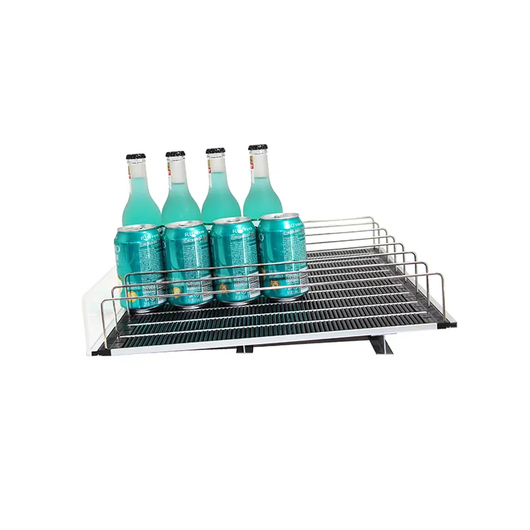Acryl Verstelbare Supermarkt Auto Voorste Roller Shelf Systeem Drinkkoeler