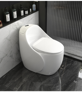 Tùy chỉnh màu hiện đại gốm phòng tắm hình quả trứng một mảnh siphonic cao-tuôn ra nhà vệ sinh cho phòng tắm - Product Image 3