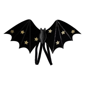 Ensemble de 3 pièces pour fête d'Halloween : Robe tutu pour enfants et bébés, ailes de chauve-souris, baguette magique, tenues de fête d'Halloween, jupes noires pour filles - Product Image 2