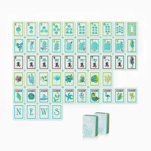 Faible MOQ, Tuiles de Mahjong Américain en Acrylique Gravées de Luxe à 4 Couches, Ensemble de Mahjong <span class=keywords><strong>avec</strong></span> 160 Tuiles pour le Divertissement - Product Image 2