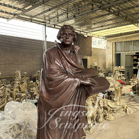 Usine professionnelle coulée laiton protestant sculpture bronze Martin Lutero statue