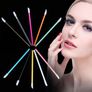 Disposable Custom Color Lip Brush 50pcs Plastic Handle Soft Nylon Lip Gloss Applicator Makeup Tool - Product Image 4