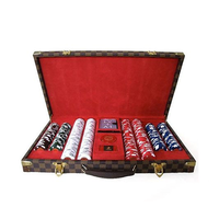 Boîte de rangement pour jeux de cartes et dés en similicuir, gaufrage, pelliculage mat, matériaux recyclés, emballage pour jetons de poker (rigide, personnalisable)