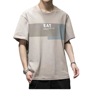 T-shirt Estiva alla Moda in Poliestere Bianco con Stampa, <span class=keywords><strong>Manica</strong></span> Corta, Collo Tondo per Uomo e Ragazzo, Prezzo di Fabbrica - Product Image 3