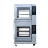 Horno de convección eléctrico comercial para uso doméstico y en restaurantes Características digitales 8-5-12 Tamaños de bandeja para hornear pan y pizza
